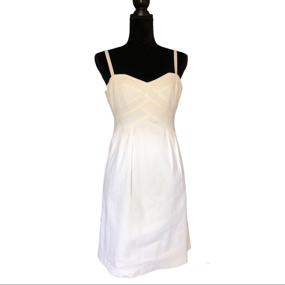 Nanette Lepore size 2 ivory color minidress